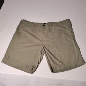Faherty Brand All Day Shorts Khaki Sz 42 (43"x8.5") Polyester Cotton - Imperfect